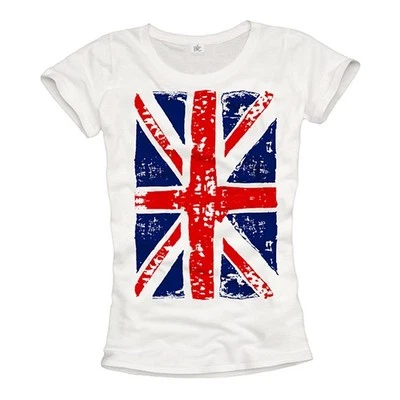 MAKAYA England T-Shirt Damen UNION JACK Great Britain United Kingdom UK T-Shirts London