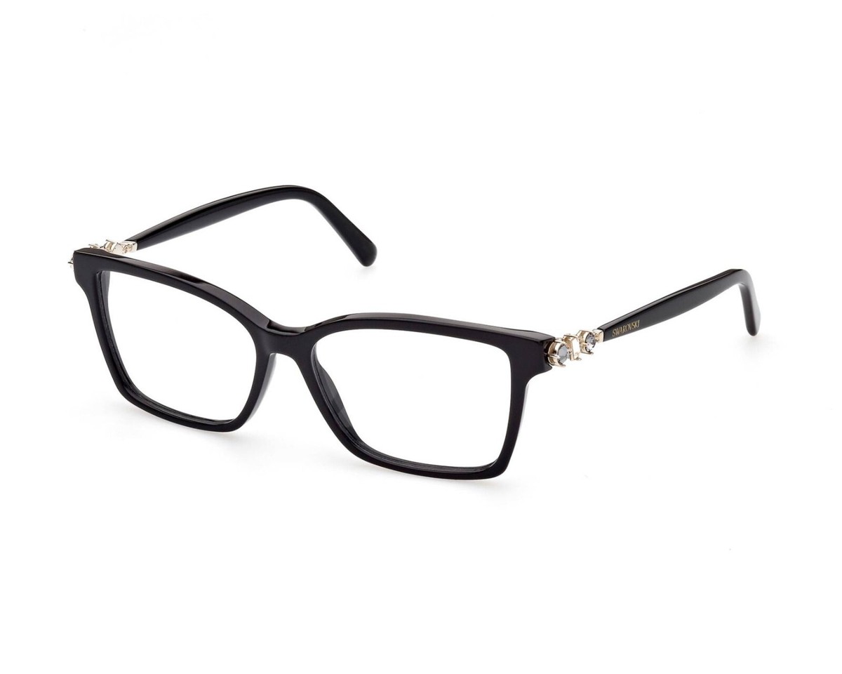 DANIEL SWAROVSKI JEWELED BLACK EYEGLASS FRAMES S569/00 6054 AYX 192  AUSTRIA Swarovski SK 2014 BLACK WHITE 54/17/140 women Eyewear Frame  main image 2