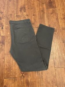 H&M Men's Dark Gray Slim Fit Coupe Serree Denim Pants Size: 36x34