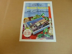 1961 SENIOR SERVICE CIGARETTES For Christmas art print ad - Picture 1 of 1