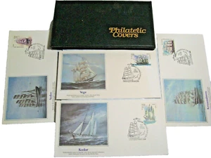 1981 Most Majestic Sailing Ships Covers Fleetwood Russian Russia Ch Lundgren FDC - Picture 1 of 5