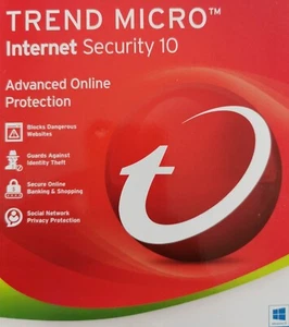TREND MICRO Internet Security 10 - Advanced Online Protection - 3 PC's One  Year - Picture 1 of 2