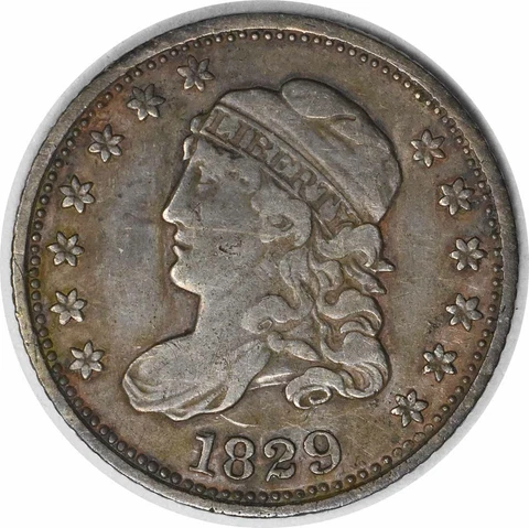 1829 Bust Silver Half Dime EF Uncertified #112 Cover