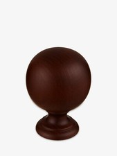Pair of John Lewis Espresso Ball Curtains Finials to Suit 35mm Diameter Poles