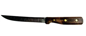 Chicago Cutlery 61S Boning Knife 6" Blade Wood Handle 3 Rivets Full Tang Vintage - Picture 1 of 8