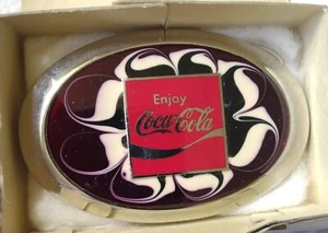 Unique Coca Cola oval belt buckle - Picture 1 of 3