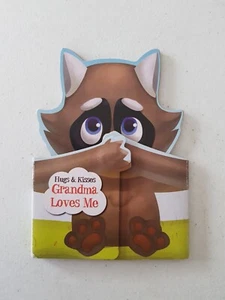 Hugs & Kisses Board Book - Grandma Loves Me 2017 Lake Press Raccoon - Imagen 1 de 11