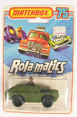 MINT MATCHBOX 28 STOAT ON UNOPENED ROLAMATICS CARD SUPERFAST WOOLWORTHS BOH - Image 1 of 4