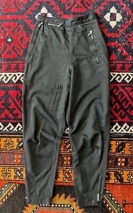 Vintage 1990s Katharine Hamnett London Utility Zip Pants High Rise Black 25x27 S - Picture 1 of 13