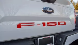 Tailgate Emblem Letters For F150 Acrylic Raised Gloss Red 2018-2020 Ford F-150 - Picture 1 of 10