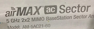 AM-5AC21-60 Ubiquiti 5Ghz Airmax AC Sector Antenna 21Dbi 60Deg 2x2 MIMO - NEW - Image 1 of 3