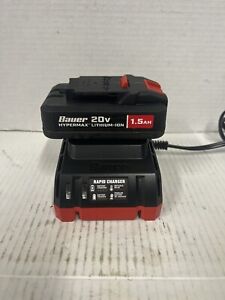 Bauer 1701C-B 1.5Ah 20V Lithium Battery + Charger combo Kit works perfectly