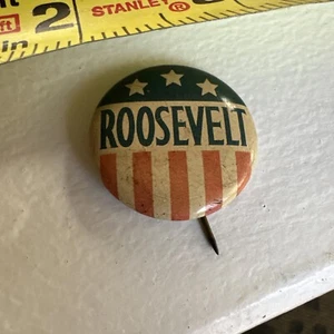 Franklin D. Roosevelt 30’s Political Pin Backed Button Election President VTG - Picture 1 of 4