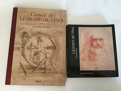 GIANADDA -LEONARD DE VINCI. 2 livres - CARNETS les codex dévoilés - L'Inventeur  - Photo 1/4