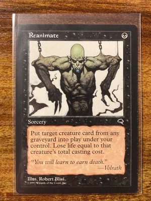 MTG✨REANIMATE✨Tempest MINT Uncommon SORCERY 1997 R. Bliss Art UNPLAYED ! - Image 1 of 4