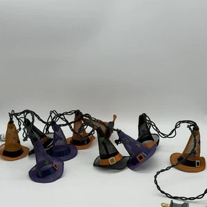Witch Mesh Hats String Lights Stars Halloween 6ft Expandable - Picture 1 of 5