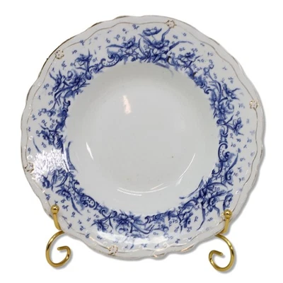 Wedgwood Gladys 9" Rimmed Soup Bowl Royal Semi Porcelain Antique 1900 - Image 1 of 4