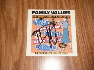 KORN GROUP SIGNED FAMILY VALUES 98 TOUR CD COVER - Picture 1 of 1