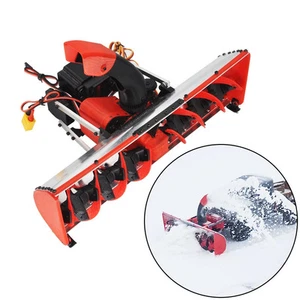 RC Metal Snowplow 3D Printed Snow Blower Shovel Lift Turbine for Tamiya RC Car - Picture 1 of 9