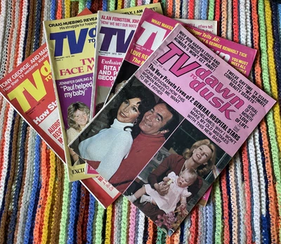 TV Dawn to Dusk Magazine Lot of 5 - Vintage 1972 1973 - Soap Opera Gossip Pulp - Image 1 of 4