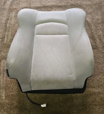 2011-2016 370Z Gray Leather Passenger Seat Top Cover Cushion OEM - Image 1 of 4