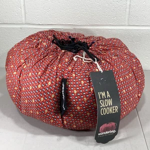 New WONDERBAG Insulated Portable Slow Cooker Non Electric Bag Pot Carrier Red - Picture 1 of 9
