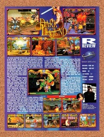 1995 Dark Legend Saturn Original Advertisement / Retro Promo vr1