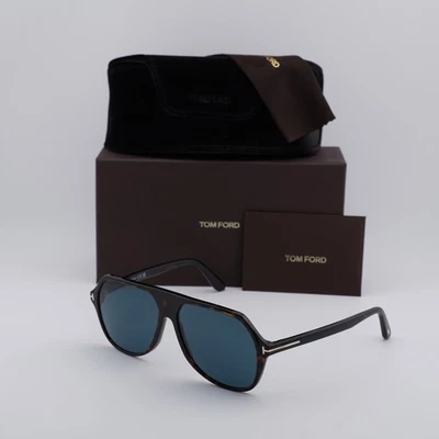 Nuevas gafas de sol Tom Ford FT0934 52V Dark Havana/Dark Teal 59-14-145 Foto 1 de 4
