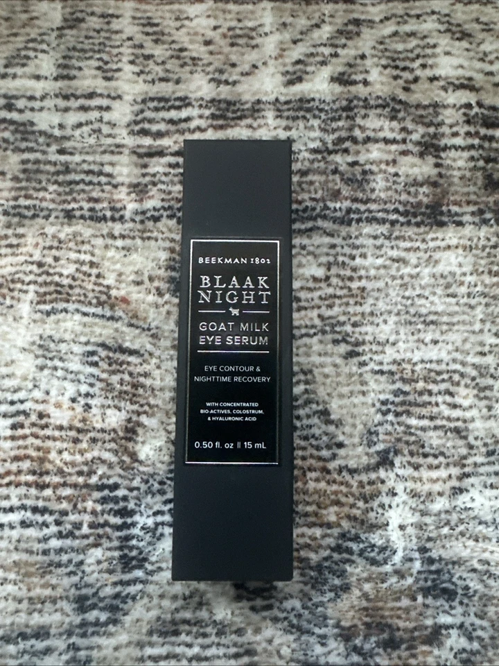 Beekman 1802 Blaak Night Goat Milk Eye Serum Eye Contour & Recovery .5 fl oz NIB - Image 1 of 1
