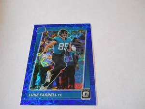 LUKE FARRELL ROOKIE BLUE SCOPE PRIZM JACKSONVILLE JAGUARS 2021 DONRUSS OPTIC - Picture 1 of 2