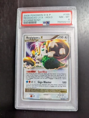 Regigigas LV.X Stormfront Holo Card 100/100 PSA 8 - Image 1 of 2