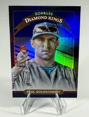 2020 Panini Donruss - Diamond Kings Holo Blue #25 Paul Goldschmidt - Image 1 of 2