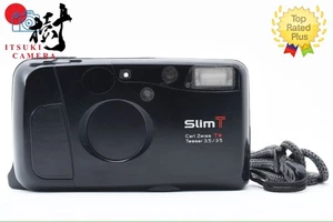 🎦【Near MINT W/Strap】Kyocera Slim T Yashica T4 35mm Film Camera Black From JAPAN - Picture 1 of 14