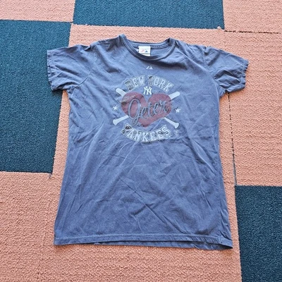 Camiseta Derek Jeter 2010 New York Yankees Majestic Heart Para Mujer MEDIANA Azul Y2a Foto 1 de 4