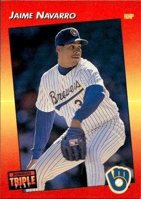 Jaime Navarro 1992 Triple Play #188 Milwaukee Brewers - Image 1 of 2