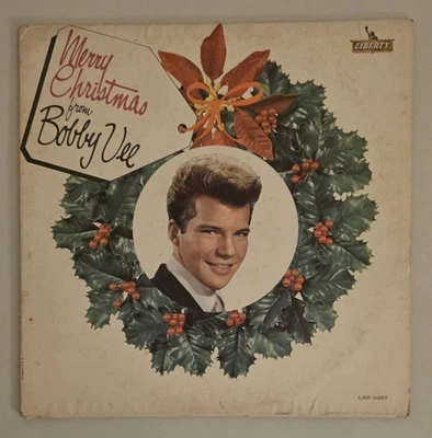 Merry Christmas From Bobby Vee   Vintage Holiday Vinyl LP Record  RARE   - Image 1 of 3