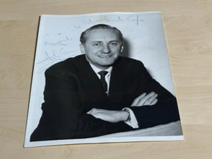 8" x 10" Hand Signed BW Photograph Hughie Green Opportunity Knocks - Picture 1 of 3