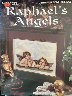 NEW Raphael's Angels Counted Cross Stitch Leaflet by Leisure Arts #2634 - Image 1 of 2