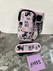 Pink Kitten Neoprene Insulated Crossbody For 3.5”Tumbler W/Phone Case Brew Buddy - Picture 1 of 13