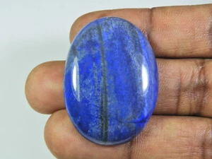 Natural Blue Lapis Lazuli Oval Cabochon Loose Gemstone 75Cts. 28X38X07 MM - Picture 1 of 8