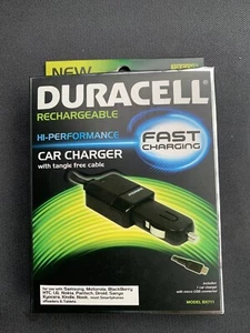 Duracell Rechargeable Hi-Performance Car Charger Micro USB Connector - Picture 1 of 2