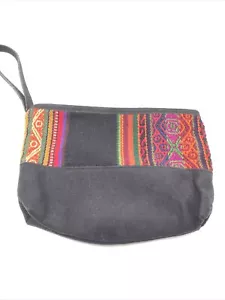 Bolsa de Maquillaje Peruana Bordada Multicolor Forrada con Cremallera - 9.5′′ x 7′′ - Imagen 1 de 6