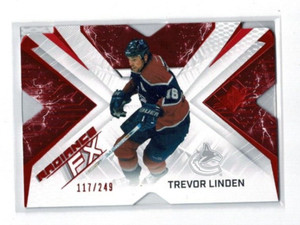Trevor Linden 2022-23 UD SPX Radiance FX 117/249 Red Vancouver Canucks RFX-7