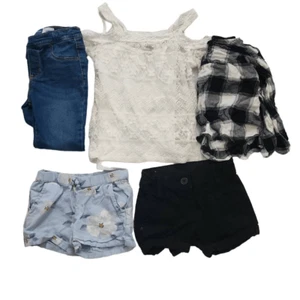 Girls Size 5 Lot of 5 Tops Shorts Jeans Old Navy Speechless Carter's - Picture 1 of 6