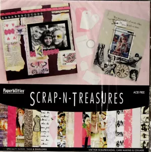 Paperbilities Scrap-N-Treasures Scrapbooking Kit / Vintage Style - 23 Pieces - Picture 1 of 4