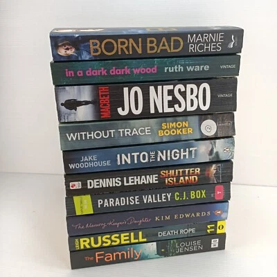 10x Crime Thriller Mixed Author Fiction Book Bundle Shutter Island Dennis Lehane - Image 1 of 4