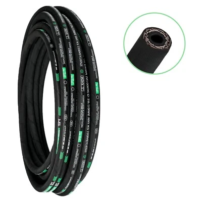 Autovo 1/2 in x 50 ft hydraulic hose, 3988 PSI，High-Tensile Steel Wire Braid - Image 1 of 4