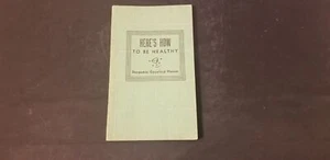 1934 Here's how To Be Healthy by Bengamin Gayelord Hauser Softcover Tempo Books - Picture 1 of 8