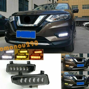 LED Daytime Running Lights Turning Lights Fog lights For Nissan Rogue 2017-2020 - Picture 1 of 9
