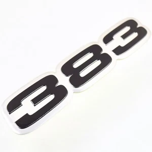 1x Black 383 Badge Emblem Front Fender Hood Pair For Mopar 69 Camaro 70-74 Nova - Bild 1 von 3